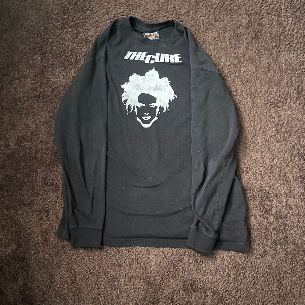 VINTAGE The Cure Black Long Sleeve Shirt